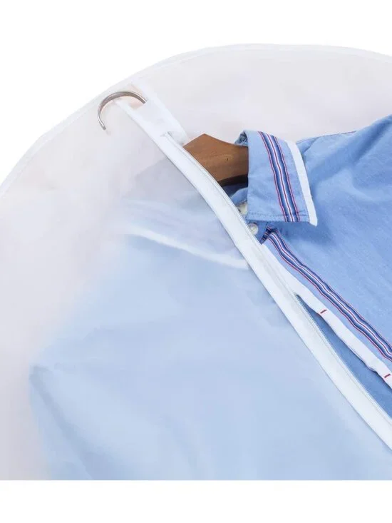 Garment Bags 12 Pack, 24 x 40 Hanging Clothes Storage Bags, Translucent PEVA Gar - Picture 6 of 9